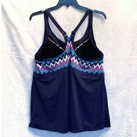Swimsuits For All Women’s NWT Tankini Top With Bikini Top Plus Size 46C New - Picture 3 of 10